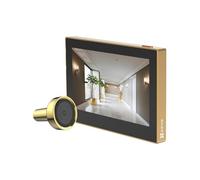 EZVIZ CP2 Spioncino Digitale a Batteria 1080P, Video Spioncino Senza Fili con Schermo a Colori da 4,3", Visione Grandangolare a 146°, Batteria Ricaricabile da 2200 mAh, WiFi 2.4 GHz, Colore Oro