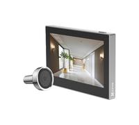 EZVIZ CP2 Spioncino Digitale a Batteria 1080P, Video Spioncino Senza Fili con Schermo a Colori da 4,3", Visione Grandangolare a 146°, Batteria Ricaricabile da 2200 mAh, WiFi 2.4 GHz, Colore Argento