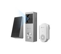 EZVIZ CP3 Pro Video Campanello a Batteria con Suoneria CH1, Rilevamento di Persone, Visione Notturna a Colori, Audio Bidirezionale, Pannello Solare Incluso, 8GB eMMC, Impermeabile, Alexa
