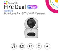 EZVIZ CS-H7C Telecamera Wi-Fi,Pan-Tilt,Dual 2K,supporta micro SD,audio bidirezionale,sirena/luce