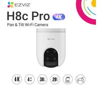 EZVIZ CS-H8C PRO (4K).Telecamera Wi-Fi panoramica,inclinabile,audio bidirezionale,rilevamento umano