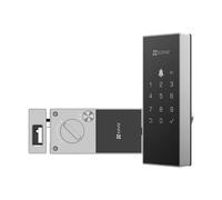 EZVIZ DL03 PRO Smart Rim Lock - Bluetooth e Wi-Fi abilitato, multi-metodo Keyless Entry, telecomando, avvisi anti-manomissione, facile installazione