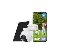 EZVIZ 8MP 4G LTE Telecamera Esterno con Pannello Solare, Telecamera a Batteria 4G, Rilevamento di Persone/Veicoli/Animali, Modalità AOV Registrazione 24/7, Visione Notturna a Colori, EB8 Pro Kit