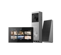 EZVIZ EP3x Campanello senza fili con SD7, Videocitofono 2K con doppio obiettivo, Rilevamento persone/pacchi, Visione notturna a colori, Cambio voce, 32 GB eMMC integrato