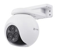 EZVIZ Telecamera di sorveglianza WiFi per esterni con lenti triple 4MP a zoom misto 12x, monitoraggio auto, rilevamento di forma umana/veicolo, visione notturna a colori, audio bidirezionale, IP67