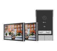 EZVIZ HP7 2K Citofono Bifamiliare, 2 Schermi, WiFi, 7'' Touch Screen a Colori, Campanello Video 2 Fili, Rilevamento Persone, Wi-Fi Dual Band Connesso con App