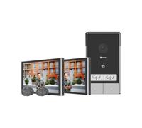 EZVIZ HP7 2K Citofono Bifamiliare, 2 Schermi, WiFi, 7'' Touch Screen a Colori, Campanello Video 2 Fili, Rilevamento Persone, Wi-Fi Dual Band Connesso con App