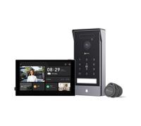 EZVIZ 4K Citofono con Apriporta e Monitor a Schermo Tattile, Bus a 2 Fili, Campanello con Telecamera, Rilevamento Palmo/Faccia, Sblocco Via App/Scheda/Parola d'Ordine, Visione Notturna, HP7 PRO