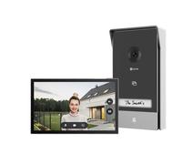 EZVIZ - HP7 Videocitofono Smart 2 Fili Connesso con Monitor 7 pollici 2K Touch e 3 Targhette Nome Incluse - Nero / Argento