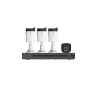 EZVIZ 4K PoE Kit Telecamera da Esterno, 4K NVR 4CH 16TB + 4x 8MP Telecamera, Rilevamento di Uomo/Veicolo, Visione Notturna a Colori, Impermeabile IP67, Registrazione 24/7