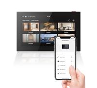 EZVIZ Schermo intelligente interno, touchscreen a colori da 7" senza fili con batteria da 4600 mAh, audio a 2 vie e vista dal vivo, facile da installare, SD7