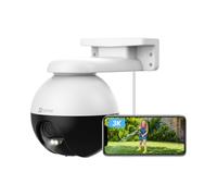 EZVIZ Telecamera Wi-Fi Esterno 3K, Telecamera Motorizzata con Copertura a 360°, Visione Notturna a Colori, Rilevamento di Persone/Veicoli, Tracciamento Zoom Auto, Audio Bidirezionale, C8W Pro 5MP