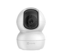 EZVIZ TY2 Smart Security PT Telecamera CCTV,360 ° Visualizzazione del movimento Telecamera wireless per il monitoraggio del movimento, scheda SD o archiviazione cloud, bianco