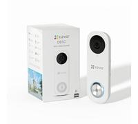 EZVIZ Videocitofono cablato, richiede un sistema di cablaggio esistente, Wi-Fi 2,4 G/5 GHz, supporto scheda SD da 256 GB, senza canone mensile, rilevamento del movimento umano, visione notturna IR 5M,