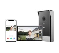 EZVIZ CP7 Wi-Fi Videocitofono Collegato allo Smartphone, 7 Pollici Touch Monitor RFID 2K