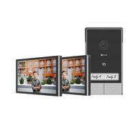 Ezviz VIDEOCITOFONO SMART HP7 2-FAMILI KIT BIFAMILIRE - 2K SCHERMO TOUCH 7" - UN VIDEOCITOFONO CON DUE PULSANTI INDIPENDENTI (EZVCSHP7TWO) 6941545638065