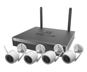 Ezviz Videoregistratore sorveglianza NVR + 4 H3c Black e White X5S 8W KIT