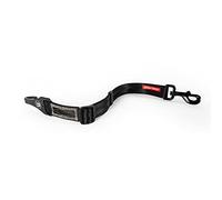EzyDog Cintura di Sicurezza per Cani Auto - Cintura ISOFIX Regolabile in Vera Cintura Auto, per Pettorina, Nylon Resistente (43-65 cm, Nero)