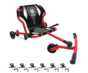 EzyRoller Drifter Pro X veicolo per bambini da 4 a 14 anni triciclo trike scooter a tre ruote veicolo divertente a tre ruote (rosso)