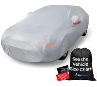 EzyShade Telo copriauto impermeabile a 10 strati, protezione esterna completa per tutte le condizioni atmosferiche, per berlina, berlina, coupé, resistente al sole, alla pioggia, alla neve, al vento