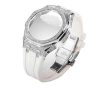 EZZON 3 ° 4 ° Cinturino In Gomma Per GA2100 Mod Kit Gen3 Metallo Acciaio Diamante Cassa Lunetta Modifica Per GA-2100/2110 Cinghia, For GA-2100, Agata