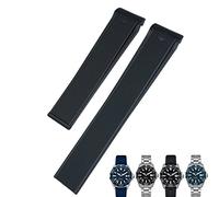 EZZON Cinturino per orologio da 20 mm 22 mm in gomma siliconica nero blu marrone per Tag Heuer CARRERA AQUARACER F1 cinturino impermeabile subacqueo, 22mm, agata