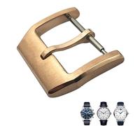 EZZON Fibbia deployante per orologio in acciaio inossidabile 316L, 18 mm, per IWC Spitfire cinturino in pelle fibbia pieghevole, 18mm, Agata