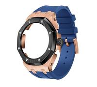 EZZON Lunetta in metallo di quarta generazione+cinturino in gomma fluoro, adatto per GA2100/GA-2110 Parti di ricambio per uomo/donna GA2100/GA-2110 Aggiornamento retrofit, Misura unica, Agata