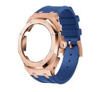 EZZON Lunetta in metallo di quarta generazione+cinturino in gomma fluoro, adatto per GA2100/GA-2110 Parti di ricambio per uomo/donna GA2100/GA-2110 Aggiornamento retrofit, Misura unica, Agata