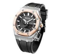 EZZON Per GA-B2110 GA2100 Mod Kit Orologio In Metallo Lunetta Cinturino In Silicone Morbido Accessori di Ricambio, talla única, Agata