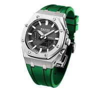 EZZON Per GA-B2110 GA2100 Mod Kit Orologio In Metallo Lunetta Cinturino In Silicone Morbido Accessori di Ricambio, talla única, Agata