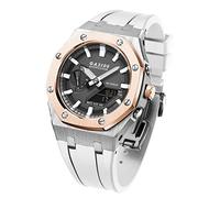 EZZON Per GA-B2110 GA2100 Mod Kit Orologio In Metallo Lunetta Cinturino In Silicone Morbido Accessori di Ricambio, talla única, Agata