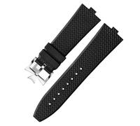 EZZON Senior FKM Fluoro Gomma Cinturino Per Vacheron constantin 4500 V 5500 V 7900 Cinturino Vc Convex Bocca 7 millimetri orologi da polso cinturino, 7 mm, Acetato, Nessuna pietra preziosa