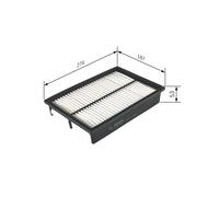Filtro aria BOSCH F 026 400 129