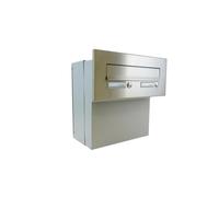 F-04 Cassetta postale da parete in acciaio inox con 2 pulsanti a campana