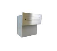 F-04 Cassetta postale passante a muro in acciaio inox (profondità: 19-27 cm) - LETTERBOX24.de