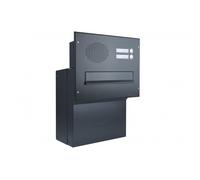 F-042 Cassetta postale passante a muro XXL con campanello e citofono