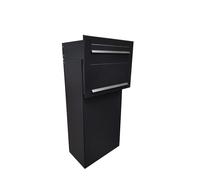 F-05-B XXL Cassetta postale passante in RAL 9005 (profondità 30-51 cm)