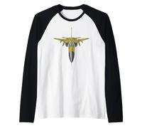 F 111 Aardvark Fighter Supersonic Jet Aviazione Militare Maglia con Maniche Raglan