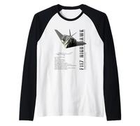 F-117 Nighthawk Stealth Fighter - Specifiche Maglia con Maniche Raglan