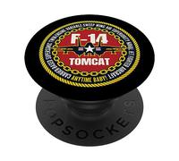 F-14 Tomcat Fighter Jet Navale Aereo Militare Arte PopSockets PopGrip Adesivo