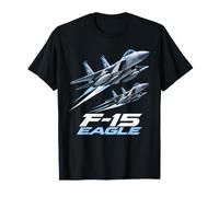 F-15 Eagle Two Jets in Flight Maglietta