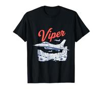 F-16 Viper Fighting Falcon Vintage Fighter Grafica Maglietta