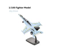 (F-18 blu cielo) Aereo da caccia F-16 Soufa in scala 1/72, modello di aereo pressofuso per la casa,