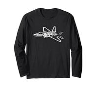 F-22 Fighter Jet Aereo Militare Aereo Grafica Aereo Maglia a Manica