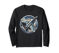 F-22 Fighter Jet Aereo Militare Aereo Grafica Aereo Maglia a Manica