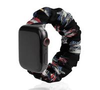 F-22 Raptor Fighter Jet Scrunchie Cinturino di ricambio morbido elastico compatibile con Apple Watch, 42mm/44mm, Acciaio inossidabile, Nessuna pietra preziosa