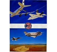 F-35 Lightning Joint Strike Fighter A/P firmato tutti i 13 piloti collaudator...