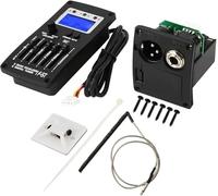F - 5T 5Band Equalizzatore Accordatore Digitale Pickup, Pickup Chitarra con Display LCD, Modalità di sintonizzazione automatica e manuale per chitarra elettrica acustica classica, include pickup