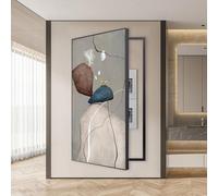 F,60X120cm, Appesi Scatola Elettrica Contatori Copertura Pittura d'Arte Astratta Minimalista Decorativa Moderna Quadri Quadro Nascondi Copri Quadro Elettrico per La Tua Casa